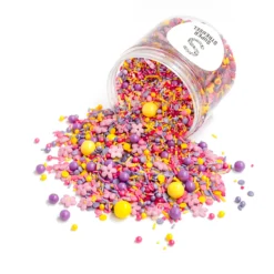 BlütenZauber -Super Streusel Produktbild StreuselMix BluetenZauber ausgekippt